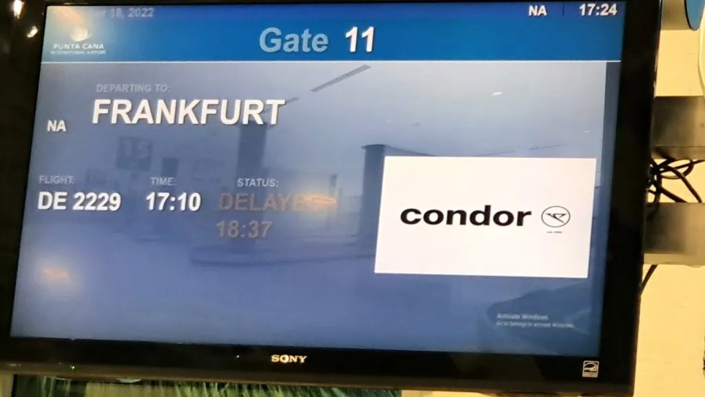 Flugverspätung Condor