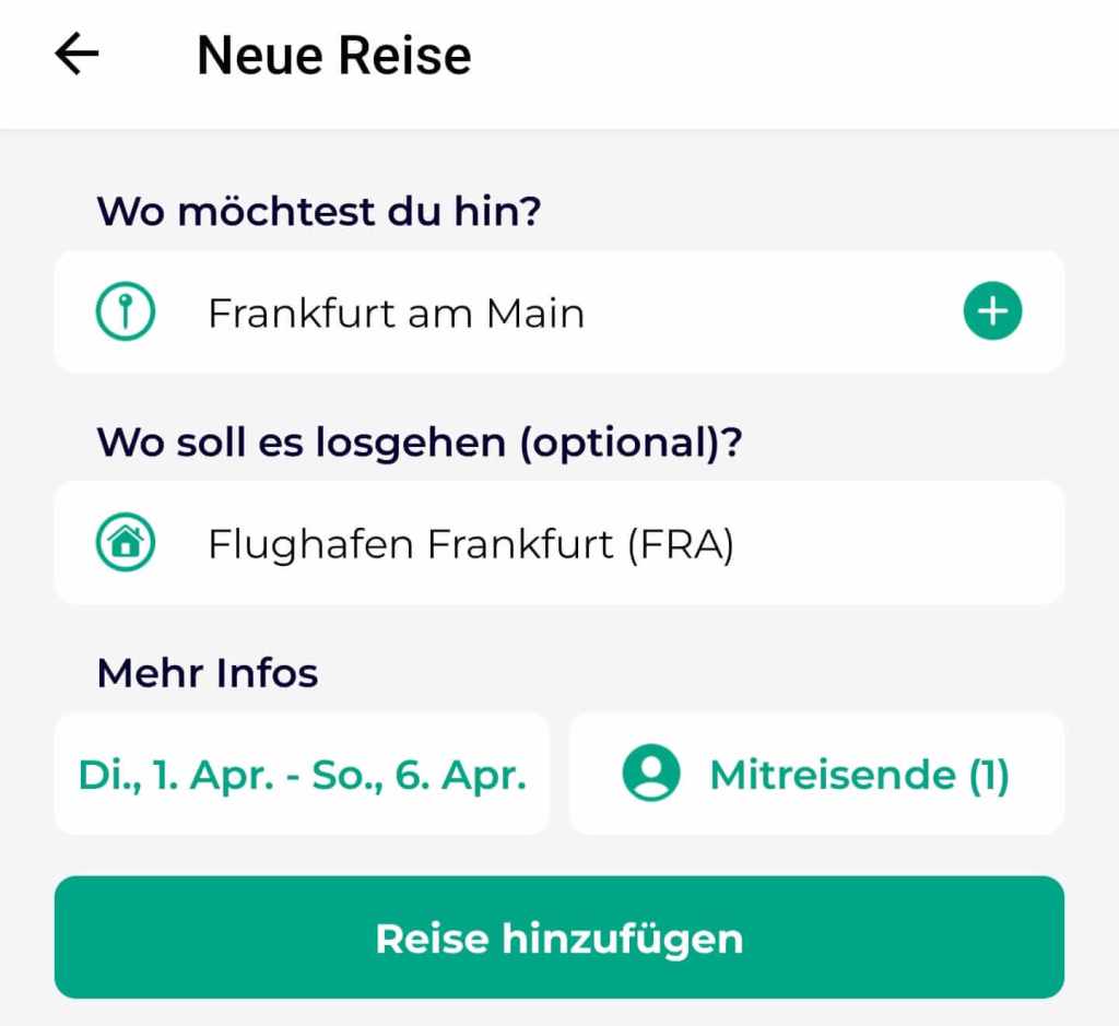 Die Reise beginnt mit der Lambus App