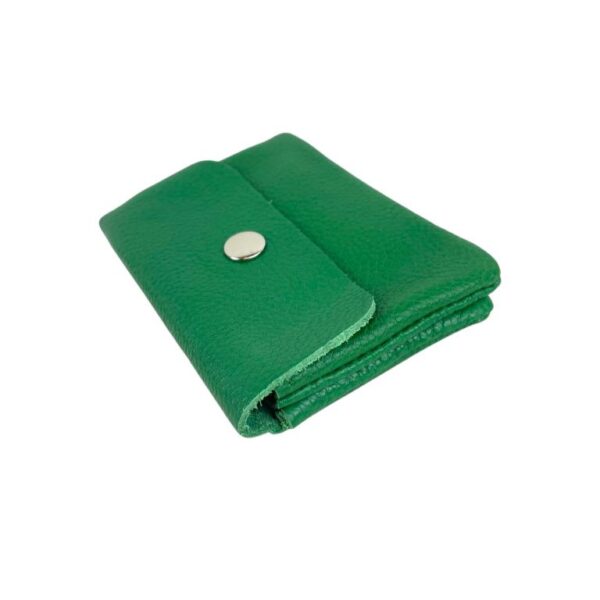 Monedero Compacto de Mujer en Piel Italiana con 3 compartimentos - Imagen 6