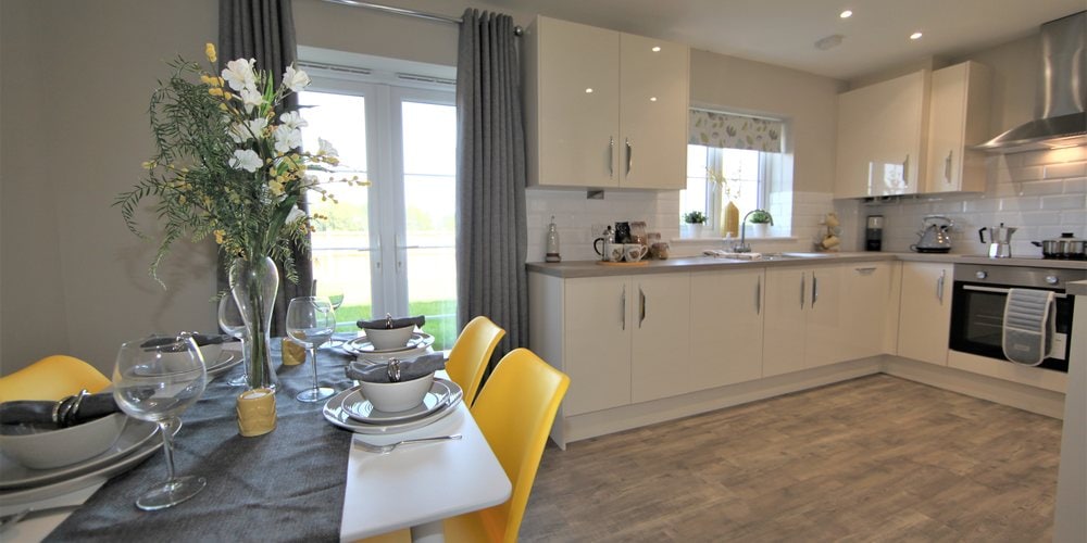 Bright room prepared for a property sale