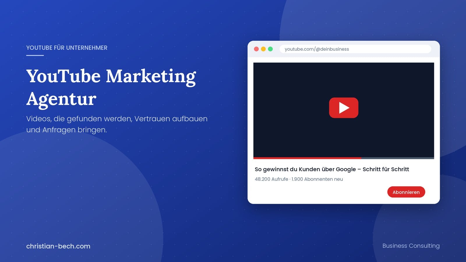 YouTube Marketing Agentur