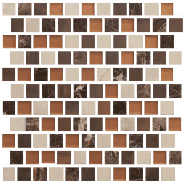 Imagination 1 x 1 Offset Design Copper Sunshine