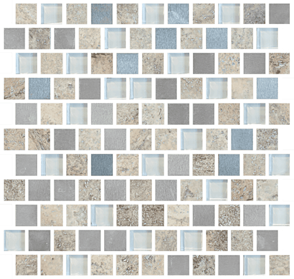 Imagination 1 x 1 Offset Design Silver Lining