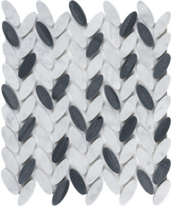 Black n White Elyptic Herringbone