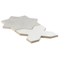 Malta Star Dove Gray 6 Matte and Cross White 6 Matte