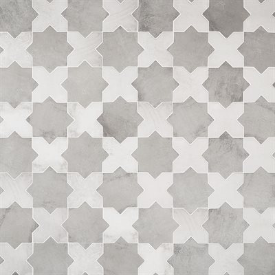 Malta Star Dove Gray 6 Matte and Cross White 6 Matte