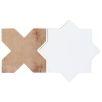 Malta Star White 6 Polished and Cross Cotto 6 Matte
