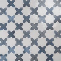 Malta Star White 6 Polished and Cross Denim Blue 6 Matte