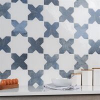 Malta Star White 6 Polished and Cross Denim Blue 6 Matte