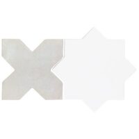 Malta Star White 6 Polished and Cross White 6 Matte