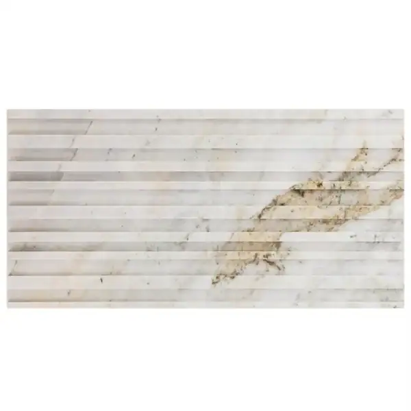 Carver Barcode Alaska White 12X24 Dimensional Polished
