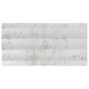 Carver Fluted Carrara 12X24 Dimensional Honed