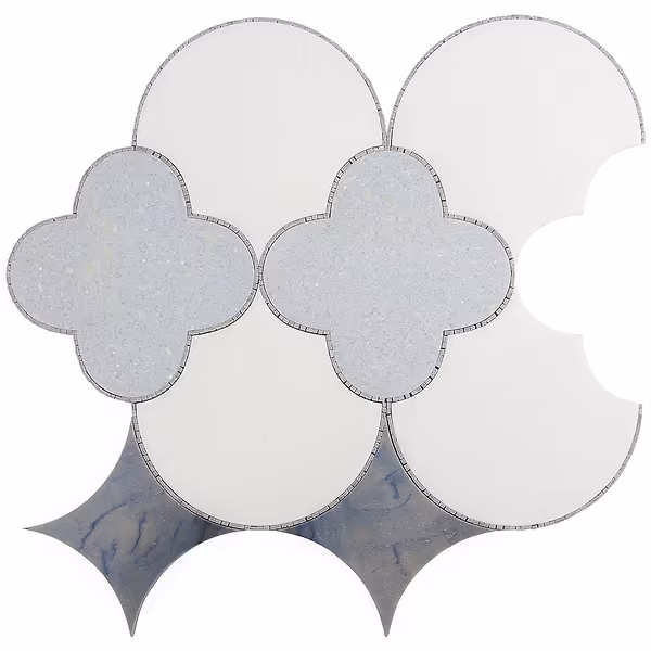 Fiore Azul – Blue Celeste- Macauba- Thassos & Burlington Line