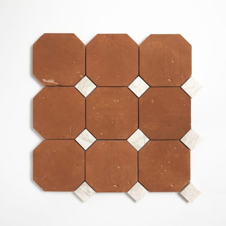 Diana Royal, Rustic Terracotta Honed Ottapunto Marble Mosaic