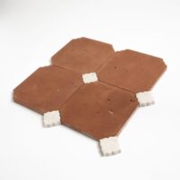 Diana Royal, Rustic Terracotta Honed Fioretta Marble Mosaic