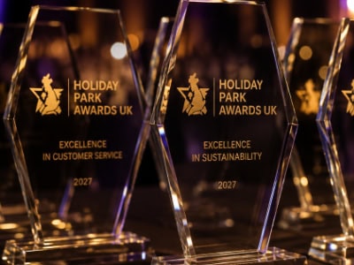 Holiday Park Awards trophies
