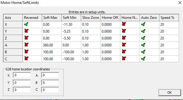 mach3 soft limits table