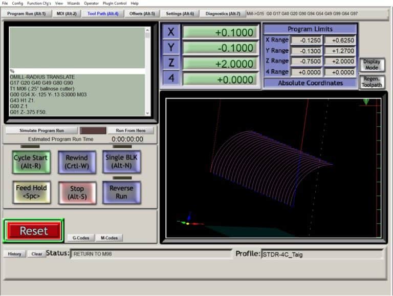 mach3 toolpath screen