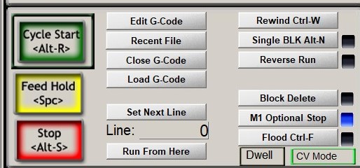 mach3 cycle start button