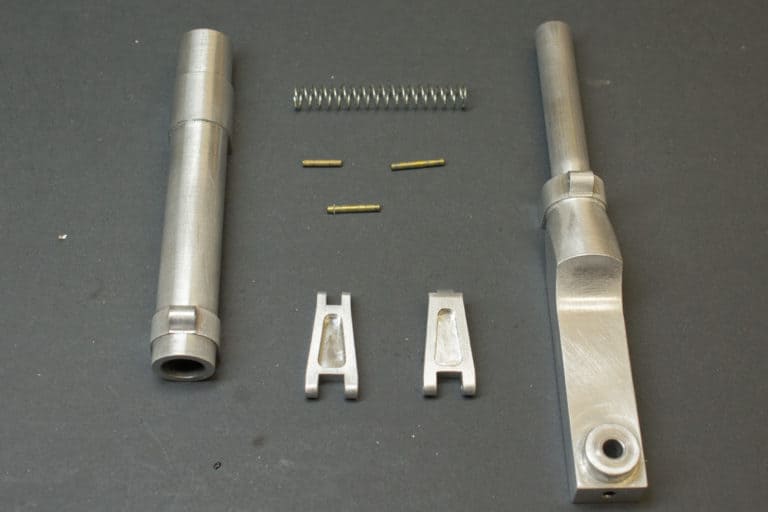 scale landing gear legs disassembled