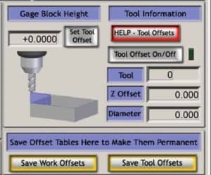 mach3 offset information