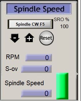 mach3 spindle speed screen