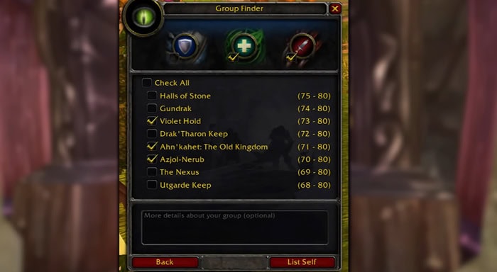 WotLK new dungeon Finder