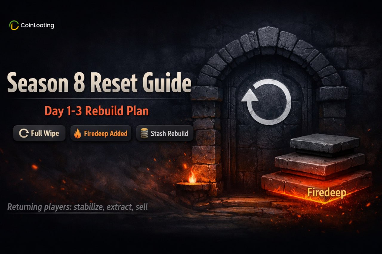 Season 8 Reset in Dark and Darker mit Firedeep und einem Day 1-3 Stash-Rebuild-Plan mit Fokus auf sichere Extractions