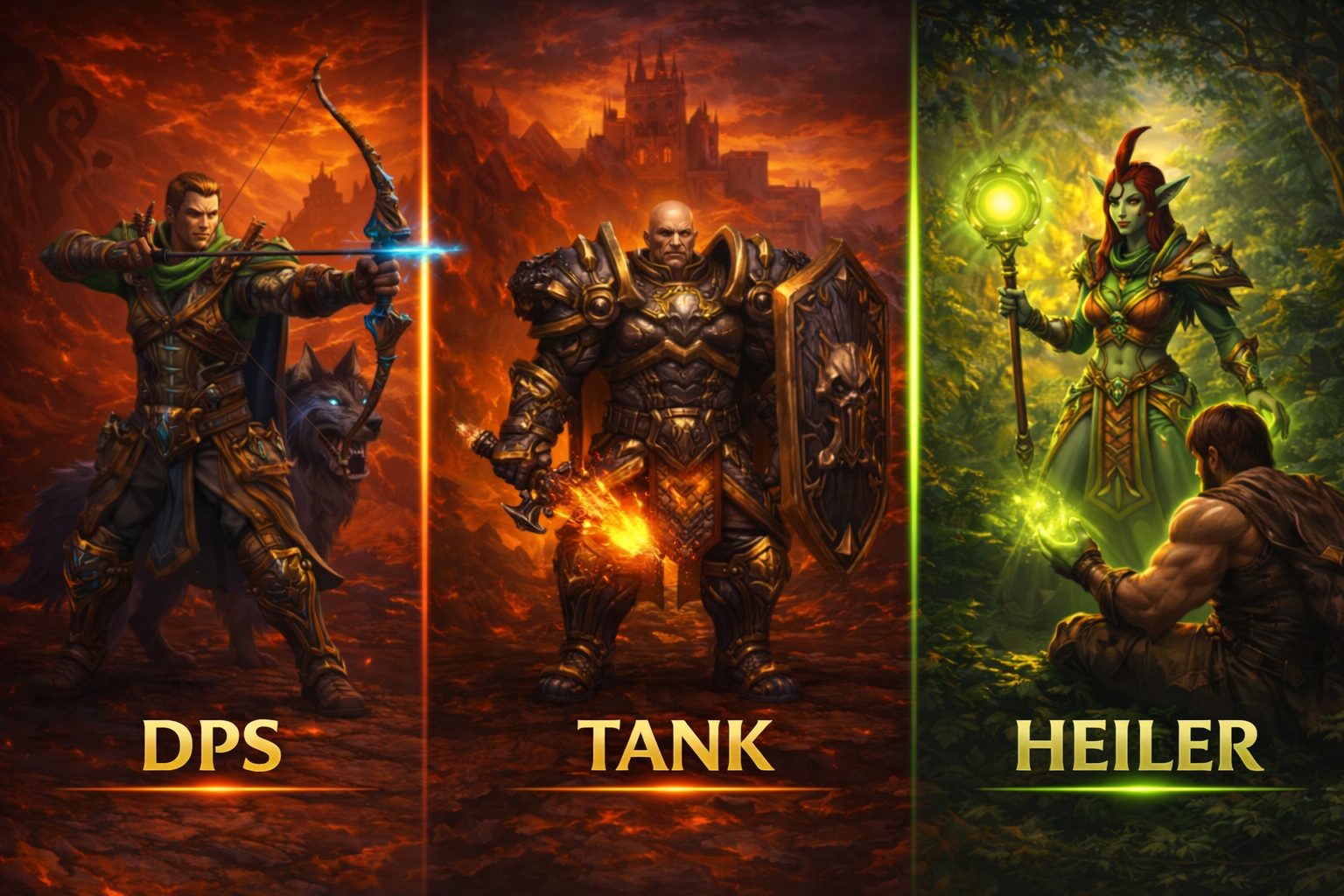 WoW Retail Rollen-Guide für Anfänger mit DPS, Tank und Heiler