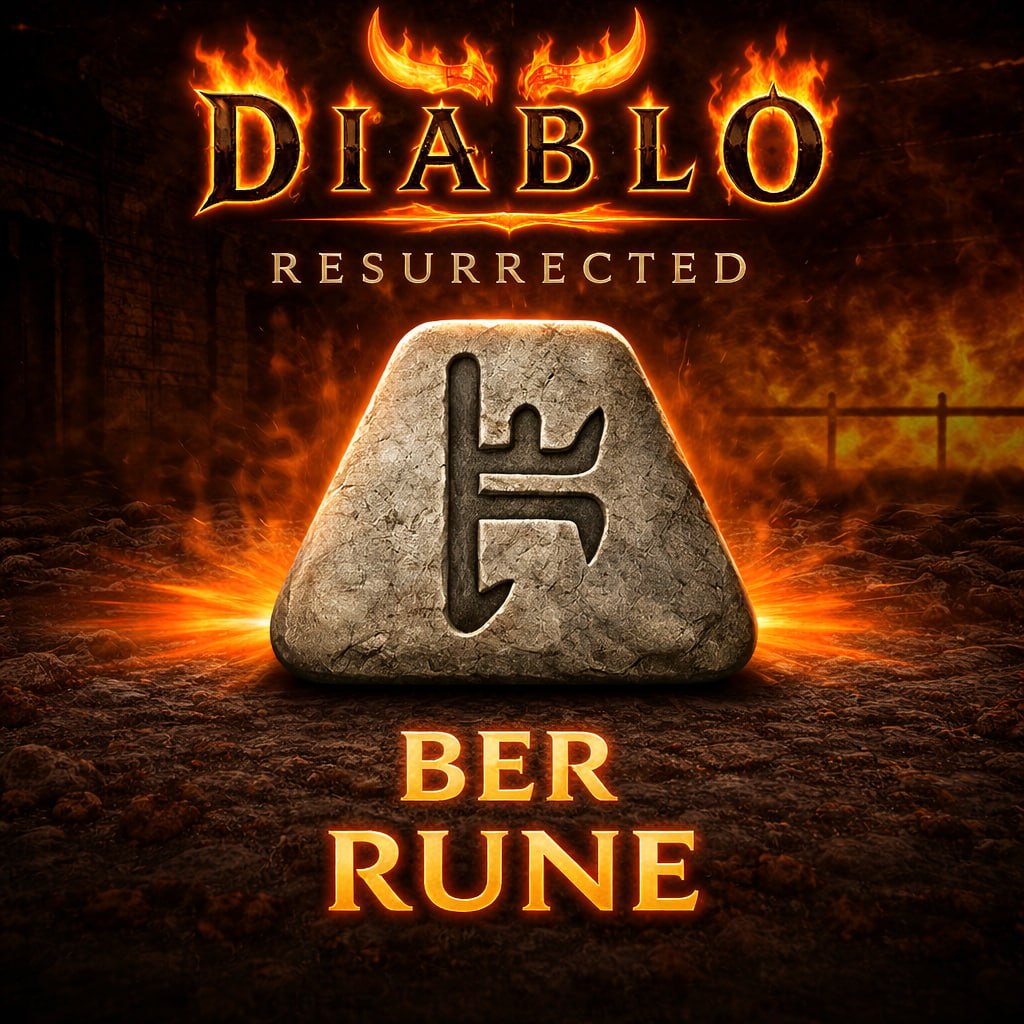 Ber Rune Diablo 2 Resurrected high rune icon
