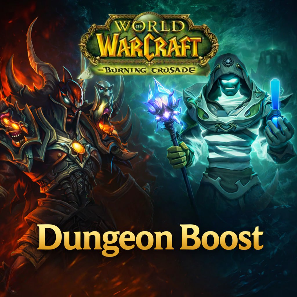 WoW TBC Dungeon Boost service for Normal and Heroic dungeon runs in The Burning Crusade Classic
