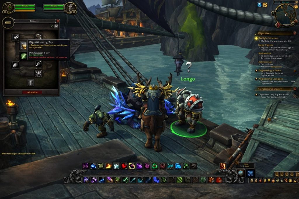 WoW Retail beginner gameplay showing questing, objectives, and early progression