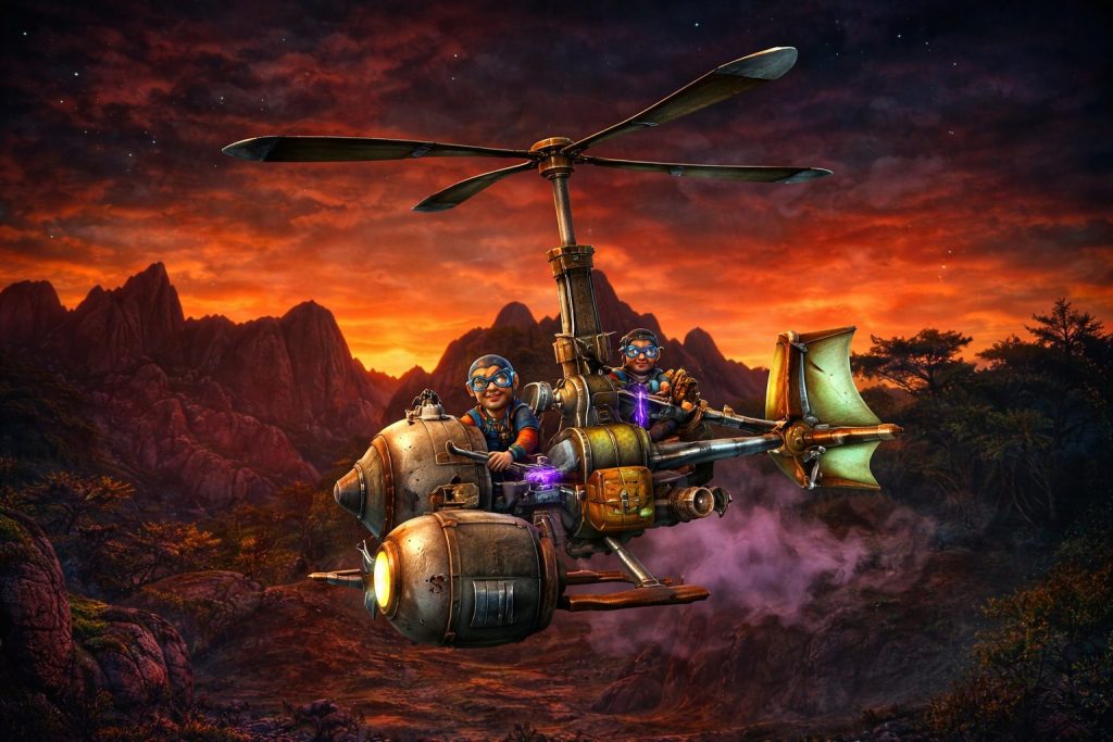 WoW TBC Classic engineering flying machine crafted with Engineering profession in Outland