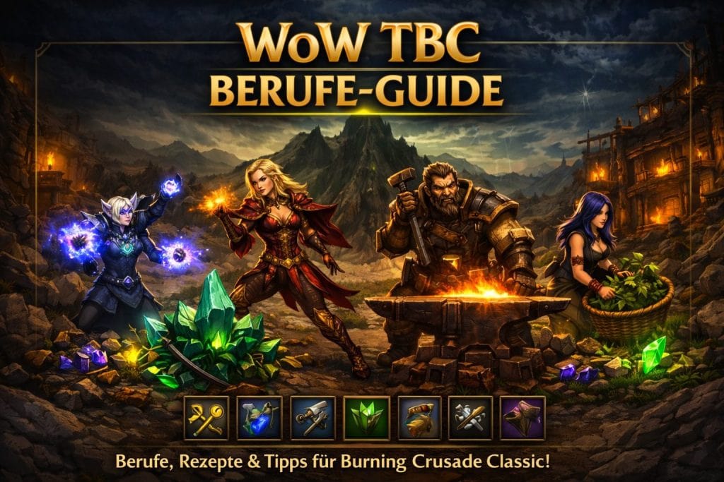 WoW TBC Classic Berufe-Guide mit Herstellungs- und Sammelberufen in The Burning Crusade