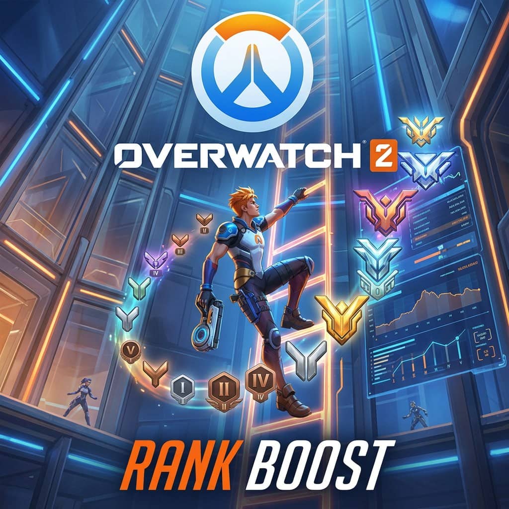 Overwatch 2 Rank Boost für manuellen Ranglistenfortschritt über OW2-Rollen und Divisionen