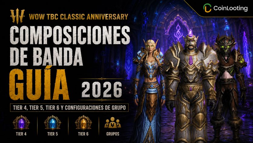 Guía de composiciones de banda de WoW TBC Classic Anniversary 2026 para Tier 4, Tier 5, Tier 6 y configuraciones de grupo