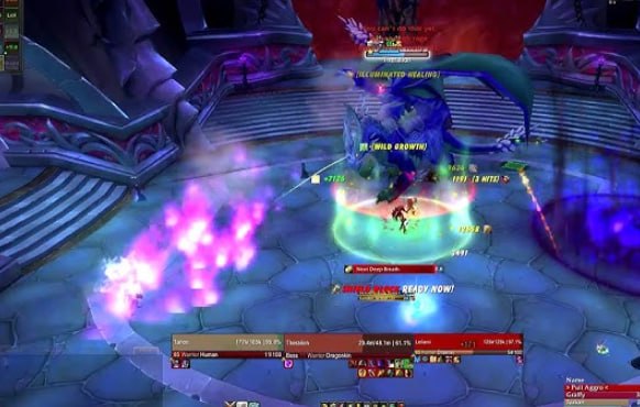 oW Raid-Gruppe setzt Bossmechaniken im Kampf um