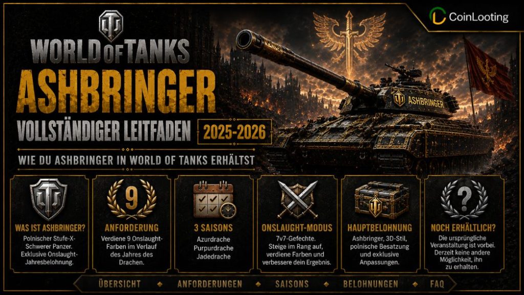 World of Tanks Ashbringer Guide mit Panzer, Ansturm-Anforderungen, Saisonfortschritt und Belohnungen