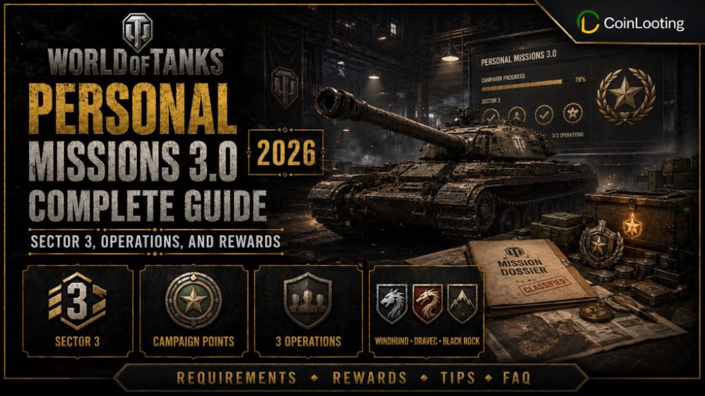 World of Tanks Personal Missions 3.0 guide with Sector 3, campaign points, operations, and rewards
