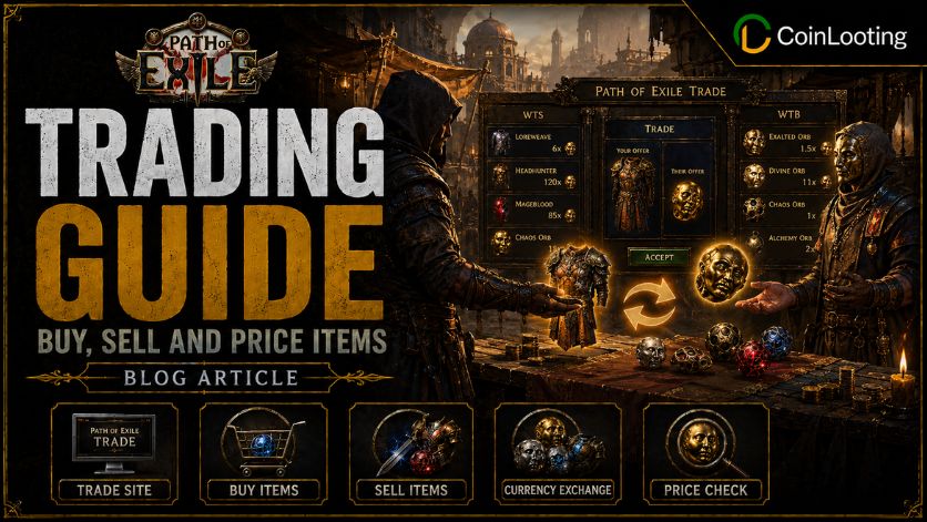Path of Exile Trading Guide covering buying, selling, item pricing, Trade Site and Currency Exchange