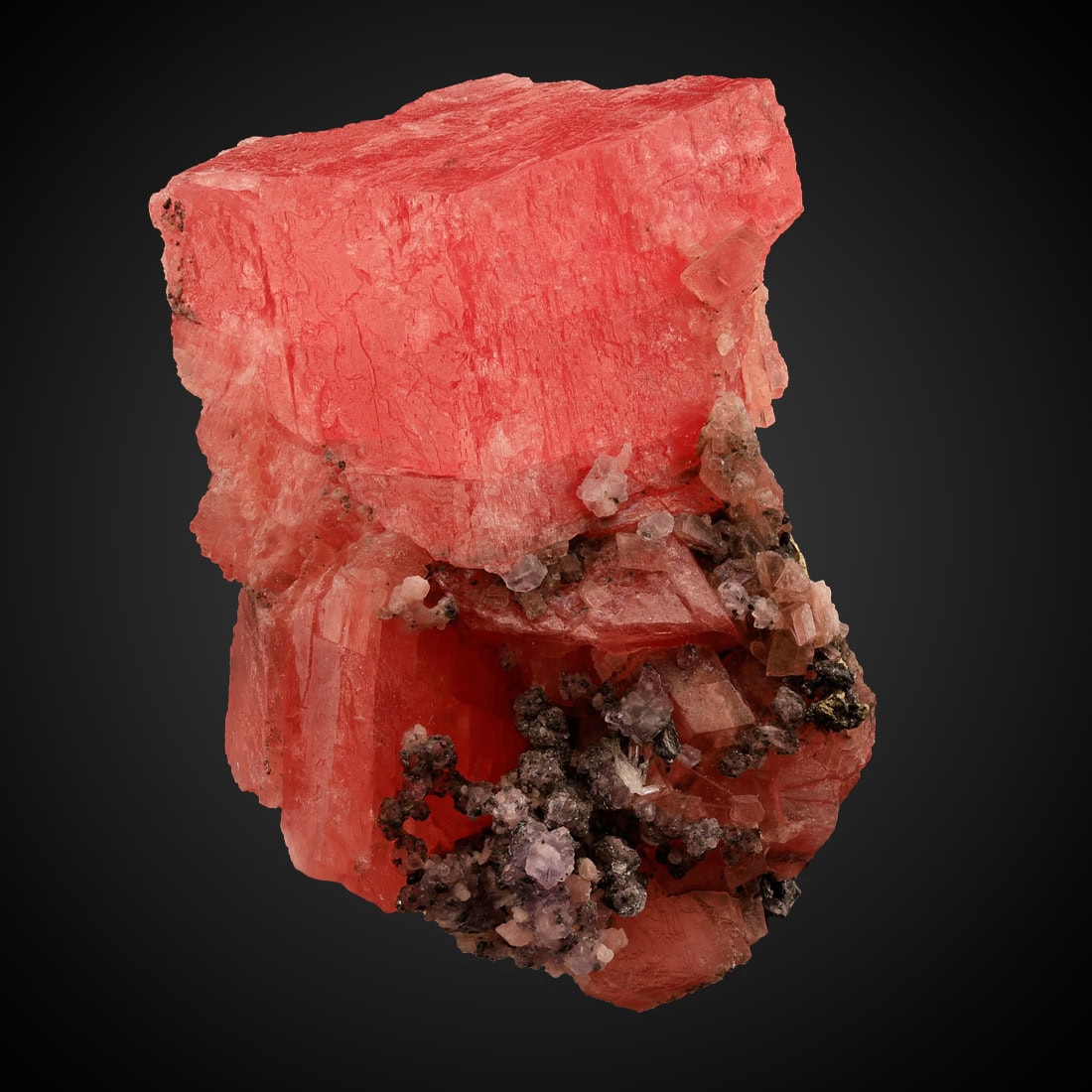 Rhodochrosite, Fluorite