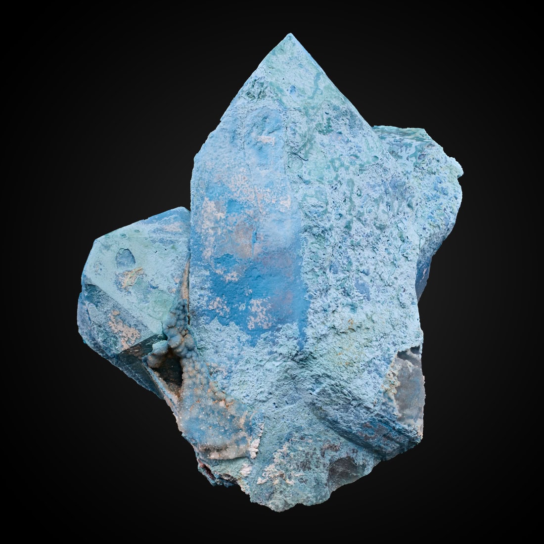 Shattuckite, Quartz