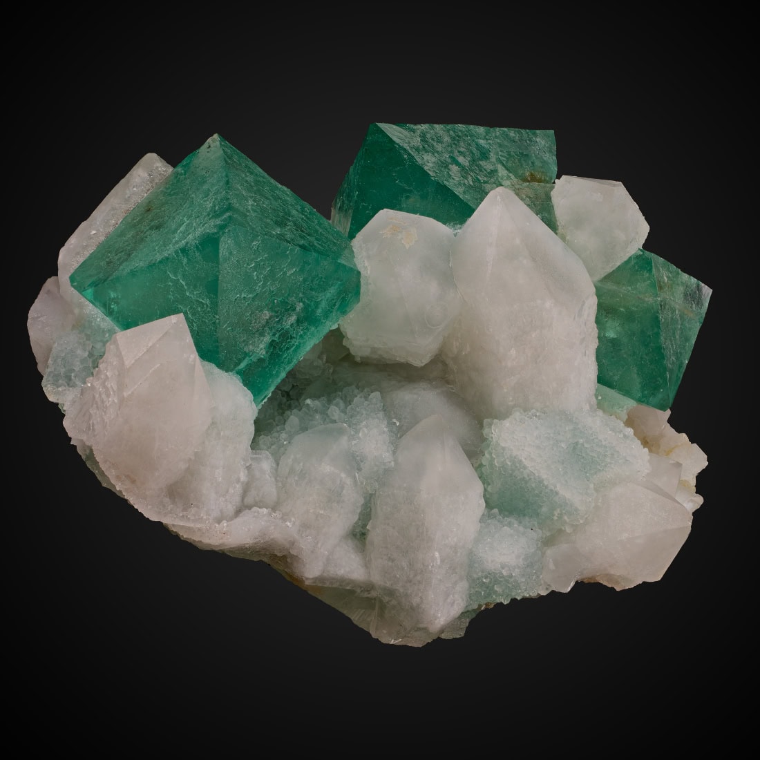 Fluorite, Quartz