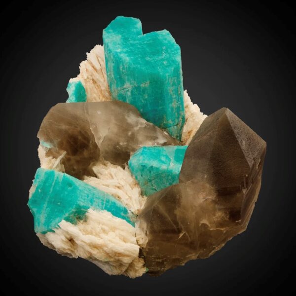Microcline v. Amazonite, Quartz v. Smoky, Albite
