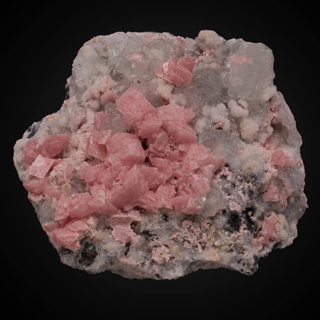 Rhodochrosite, Fluorite
