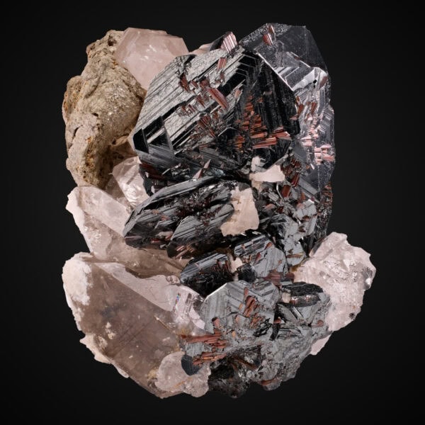 Hematite, Rutile, Quartz v. Smoky
