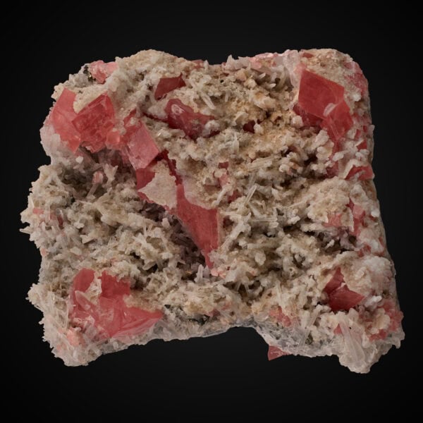 Rhodochrosite, Fluorite, Quartz