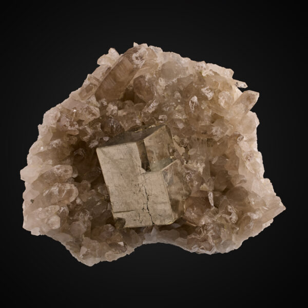 Pyrite, Quartz