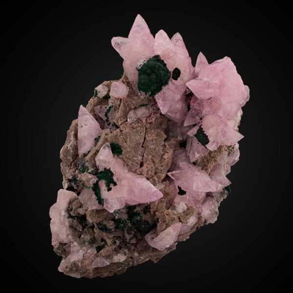 Calcite v. Cobaltoan, Malachite