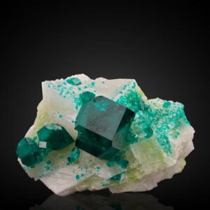 Dioptase, Calcite, Mottramite